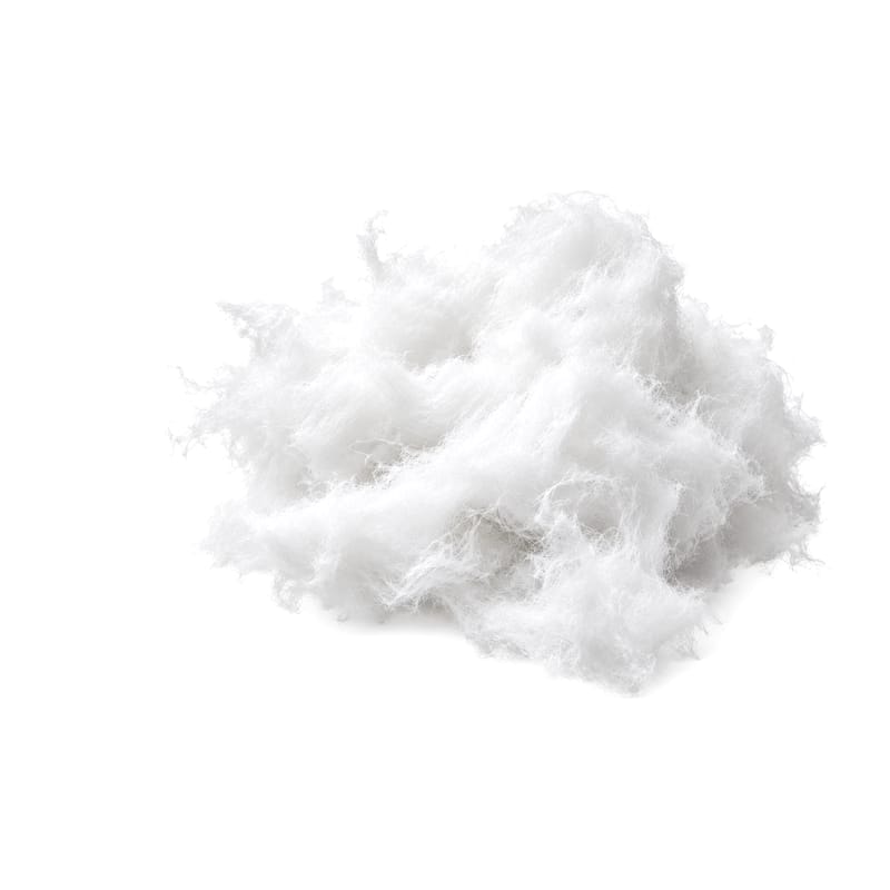 White PP cotton filter fibre used in the Muravai shower filter
